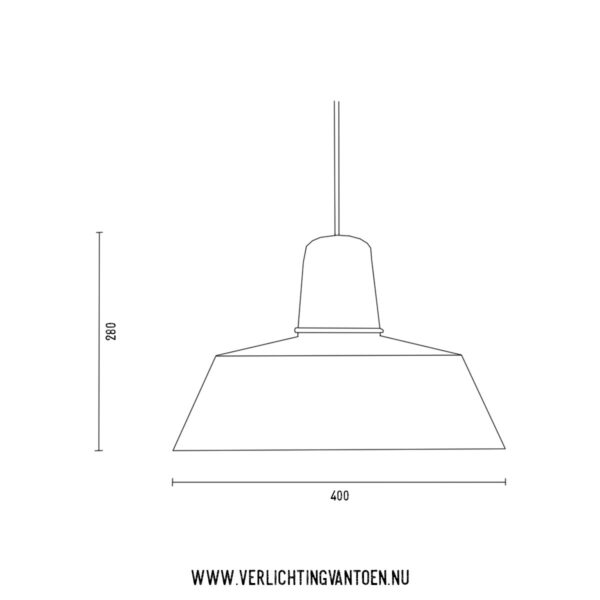 Berlin 400 - hanglamp - tekening - Verlichting van Toen