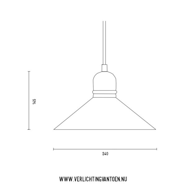 Bitburg 240 - hanglamp - tekening - Verlichting van Toen