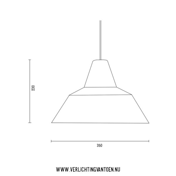 Bielefeld 350 - hanglamp - tekening - Verlichting van Toen
