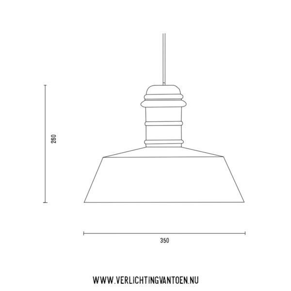 Bissingen 350 - hanglamp - tekening - Verlichting van Toen