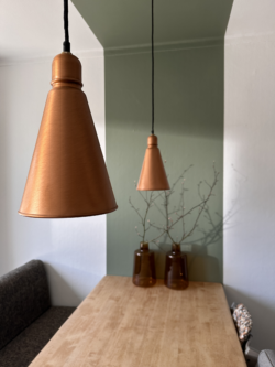 Hamelen Koper - 2 hanglampen - Verlichting van Toen