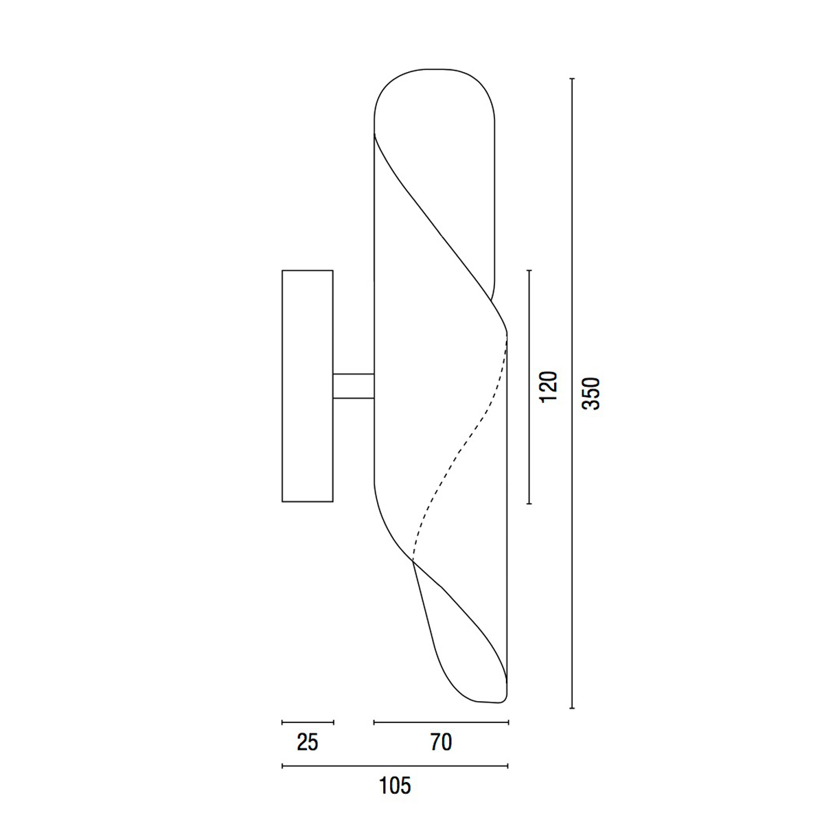 Ebolicht Nederland design wandlamp Spiraal - Verlichting van Toen