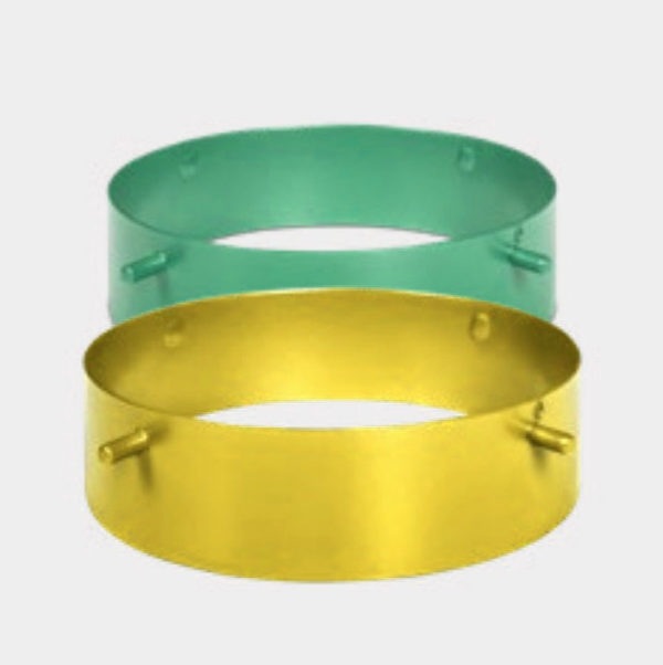 Ebolicht - Cup hanglamp - ringen groen en geel - Verlichting van Toen