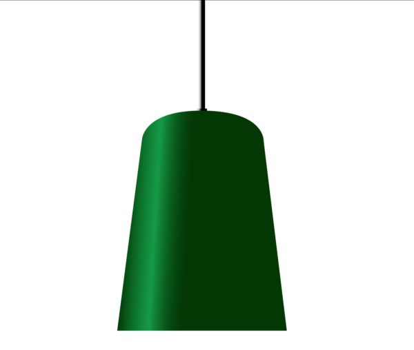 Chimney hanglamp groen - RENDERING - Verlichting van Toen