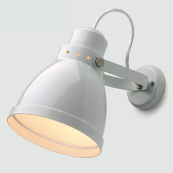 Rotterdam wandlamp RAL 9010 wit - Verlichting van Toen