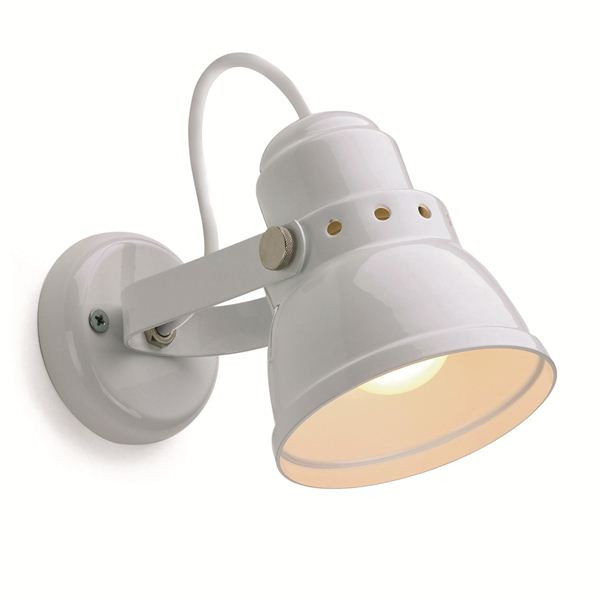 Sfeerbeeld Rotterdam klein wandlamp RAL 9010 wit - Verlichting van Toen
