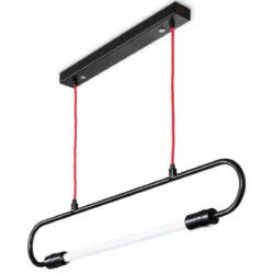 Ebolicht hanglamp Mannheim Hanger kabel rood - Verlichting van Toen