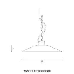 Bonn 300 - hanglamp - tekening - Verlichting van Toen