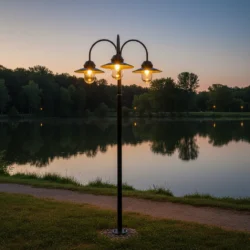 Straatlantaarn Bremen Zylinder in park naast meer - Verlichting van Toen