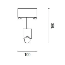 Ebolicht designlamp Bar 160 - Verlichting van Toen
