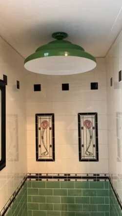 Juliana plafondlamp groen - Verlichting van Toen
