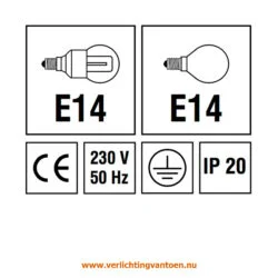 Verlichting van Toen - verlichtingsuitleg met IP 20 en E14