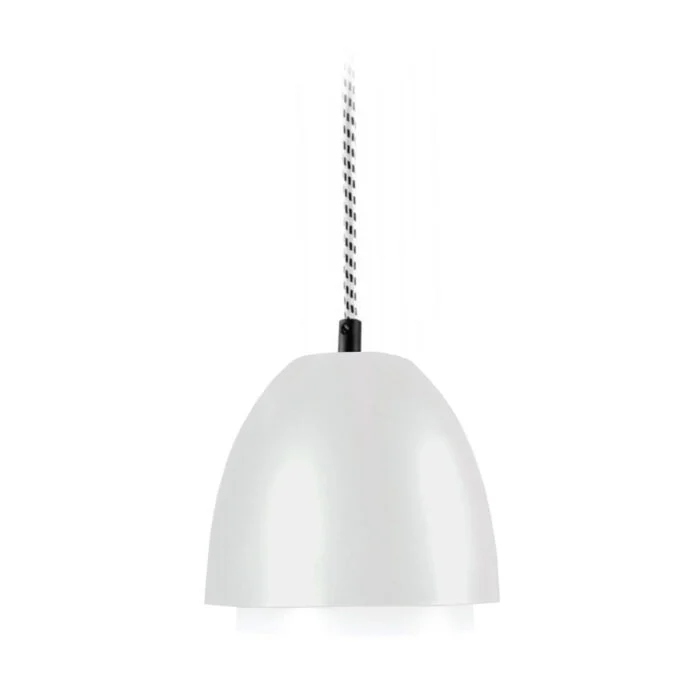 ebolicht-hanglamp-cup-lichtgrijs met textiel zwart wit