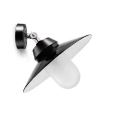 Wandlamp-bremen-zylinder-scharnier-opaalglas - Verlichting van Toen