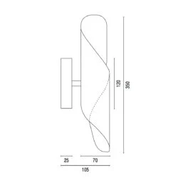 Ebolicht Nederland design wandlamp Spiraal - Verlichting van Toen
