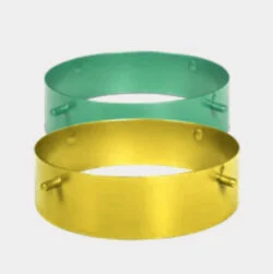 Ebolicht - Cup hanglamp - ringen groen en geel - Verlichting van Toen