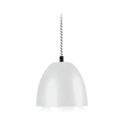 ebolicht-hanglamp-cup-lichtgrijs met textiel zwart wit